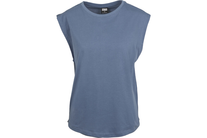 Camiseta de mujer Basic Shaped azul vintage