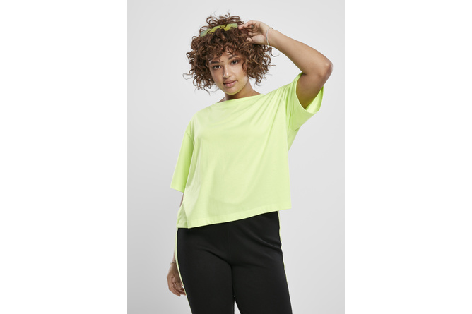 T-shirt Oversize Short Neon femme jaune