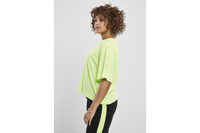 T-shirt Oversize Short Neon femme jaune