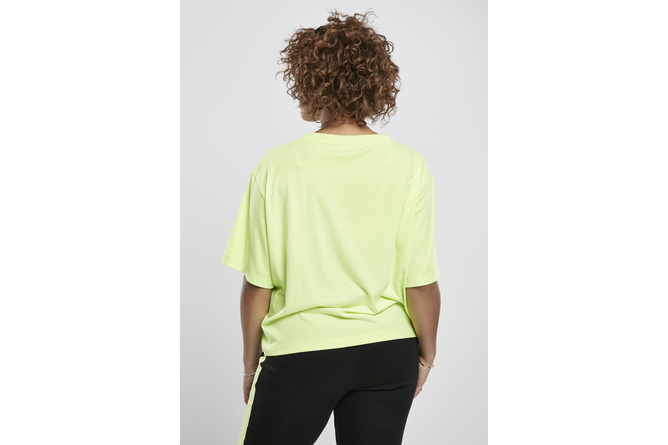 T-shirt Oversize Short Neon femme jaune