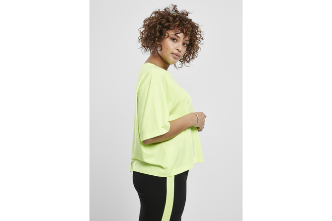 T-shirt Oversize Short Neon femme jaune