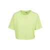 T-shirt Oversize Short Neon femme jaune