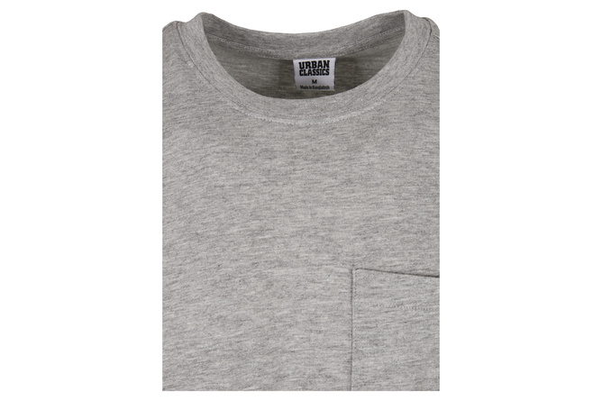 T-Shirt Basic Pocket grau
