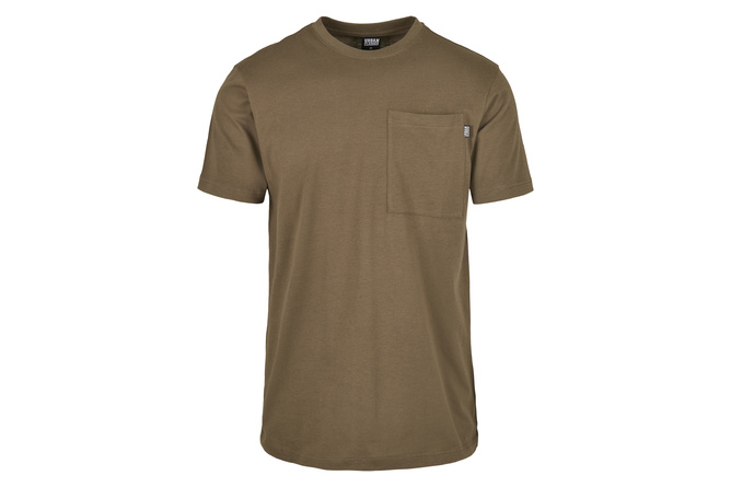 T-shirt Basic Pocket oliva