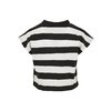 Camiseta Stripe Short Ladies negro/blanco