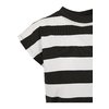 T-shirt Stripe Short donna nero/bianco