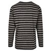 T-shirt manica lunga Regular Stripe asphalt/nero