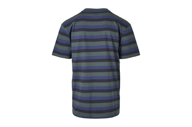 T-Shirt College Stripe bottle-green/midnight navy