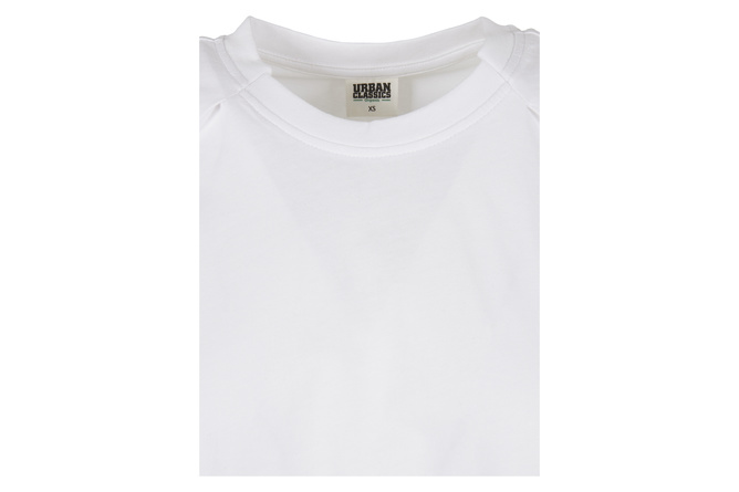 T-Shirt Organic Oversized Pleat Ladies white