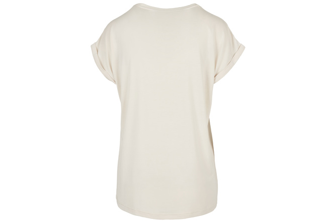 T-Shirt Modal Extended Shoulder Ladies white sand