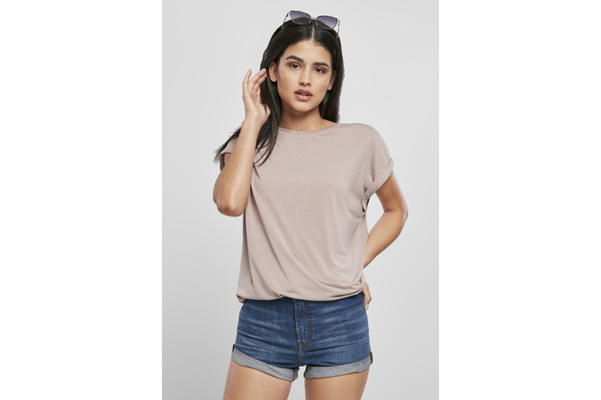 T-Shirt Modal Extended Shoulder Damen dusk rosa