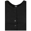 T-Shirt Cropped Button Up Rib Ladies black