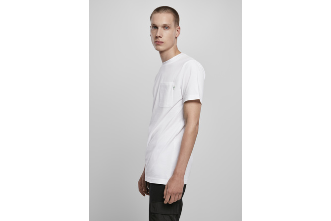 T-shirt basique coton bio avec poche blanc