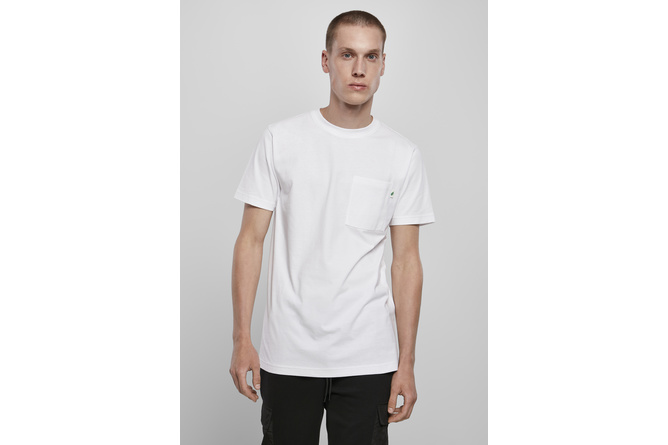 T-shirt basique coton bio avec poche blanc