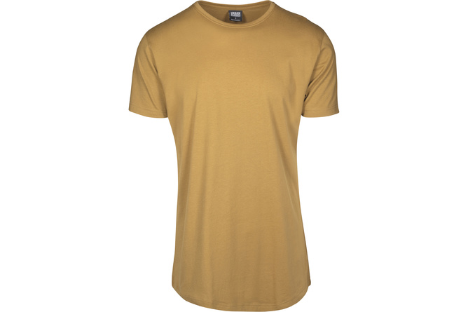 T-shirt Shaped Long marrone noce