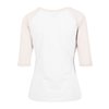 T-Shirt 3/4 Contrast Raglan Ladies white/pink