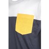 T-shirt 3-Tone Pocket navy/bianco/chrome giallo