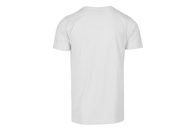 Camiseta Bolsillo Contraste blanco/mármol oscuro