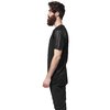 T-Shirt Football Mesh Long schwarz/schwarz