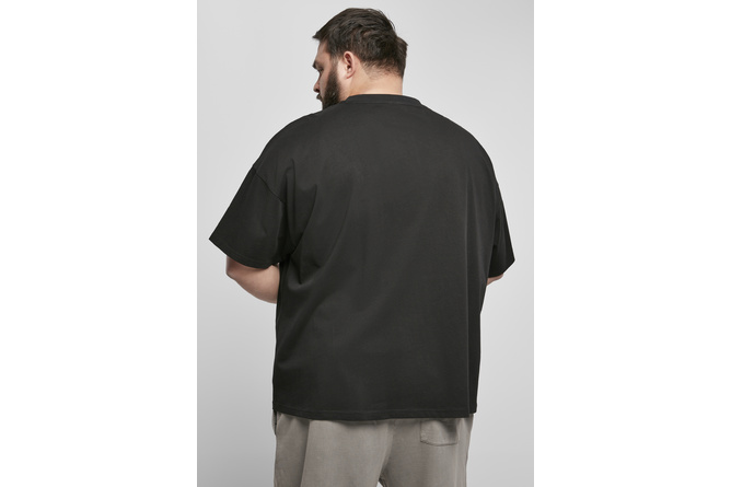 Camiseta Oversized Henley negra