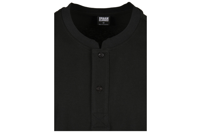 T-shirt Oversize Henley noir
