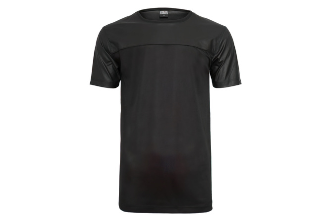 T-Shirt Football Mesh Long schwarz/schwarz