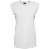 T-shirt Wide Viscon Sleeveless Shirt bianco