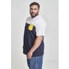 Camiseta 3-Tone Pocket azul marino/blanco/amarillo cromo