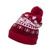 Beanie Christmas Dots red/white