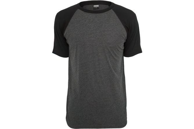 T-shirt Raglan Contrast gris anthracite/noir