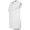 T-shirt Wide Viscon Sleeveless Shirt bianco