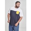 T-shirt 3-Tone Pocket navy/bianco/chrome giallo