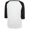T-Shirt 3/4 Contrast Raglan Damen weiß/schwarz