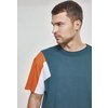 T-shirt 3-Tone blu jasper/arancione ruggine/bianco