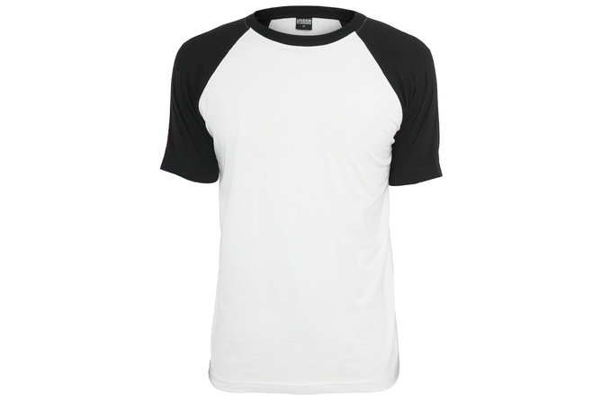 T-Shirt Raglan Contrast white/black