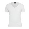T-Shirt Slub Y-Neck Henley white