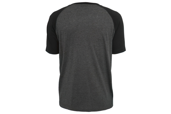 T-Shirt Raglan Contrast charcoal/schwarz