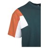 T-Shirt 3-Tone jasper/rust orange/white