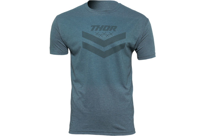T-Shirt Thor Chevron navy meliert