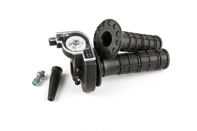 Throttle Grip Tommaselli horizontal black 36mm / 75° 