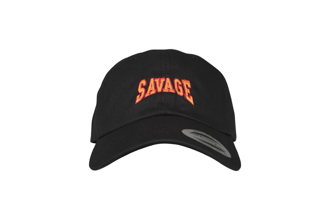 Baseball Cap Dad Hat Savage schwarz