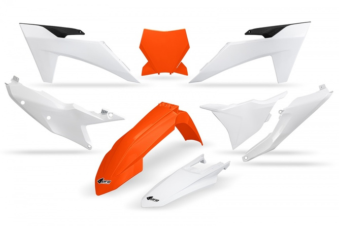 Kit plastique complet UFO KTM SX / SX-F 2023 orange / blanc