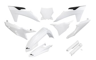 Plastik Kit mit Gabelprotektoren KTM ab 2023 weiss