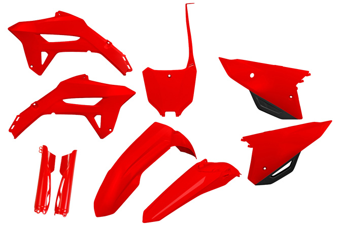 Kit plastique avec protections de fourche CRF dès 2021 UFO rouge