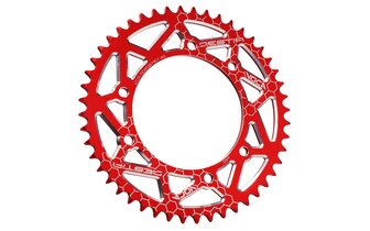 Couronne Rieju MRT 48 dents - 420 Voca Alu Rouge