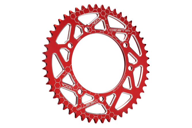 Rear Sprocket Rieju MRT 50 teeth - 420 Voca Alu red