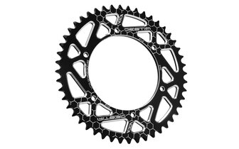 Rear Sprocket Aprilia SX 50cc 48 teeth - 420 Voca Alu black