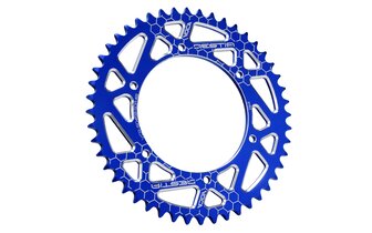 Rear Sprocket Aprilia SX 50cc 48 teeth - 420 Voca Alu blue