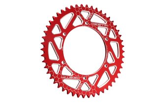 Rear Sprocket Aprilia SX 50cc 50 teeth - 420 Voca Alu red