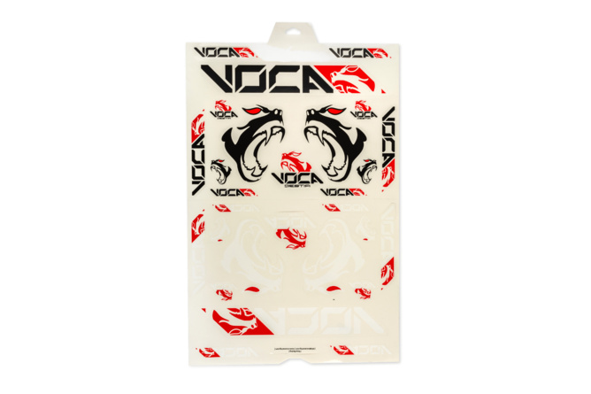 Hoja de Stickers Voca Beast Negro / Rojo